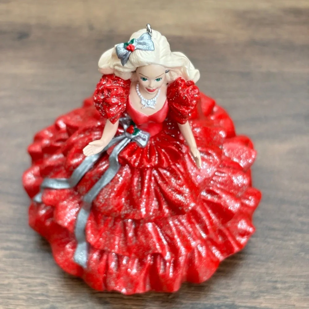 VINTAGE Hallmark Ornament Holiday Red BARBIE COLLECTORS CLUB 1st in Series 1996